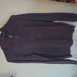 Men's American Eagle  1/4 zip sweater medium grey